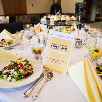 table with food