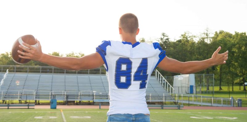 sports player on field